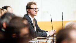 Daniel Halemba, AfD-Landtagsabgeordneter, in einer Plenarsitzung des Bayerischen Landtags (Archivbild). | Bild:picture alliance/dpa | Matthias Balk