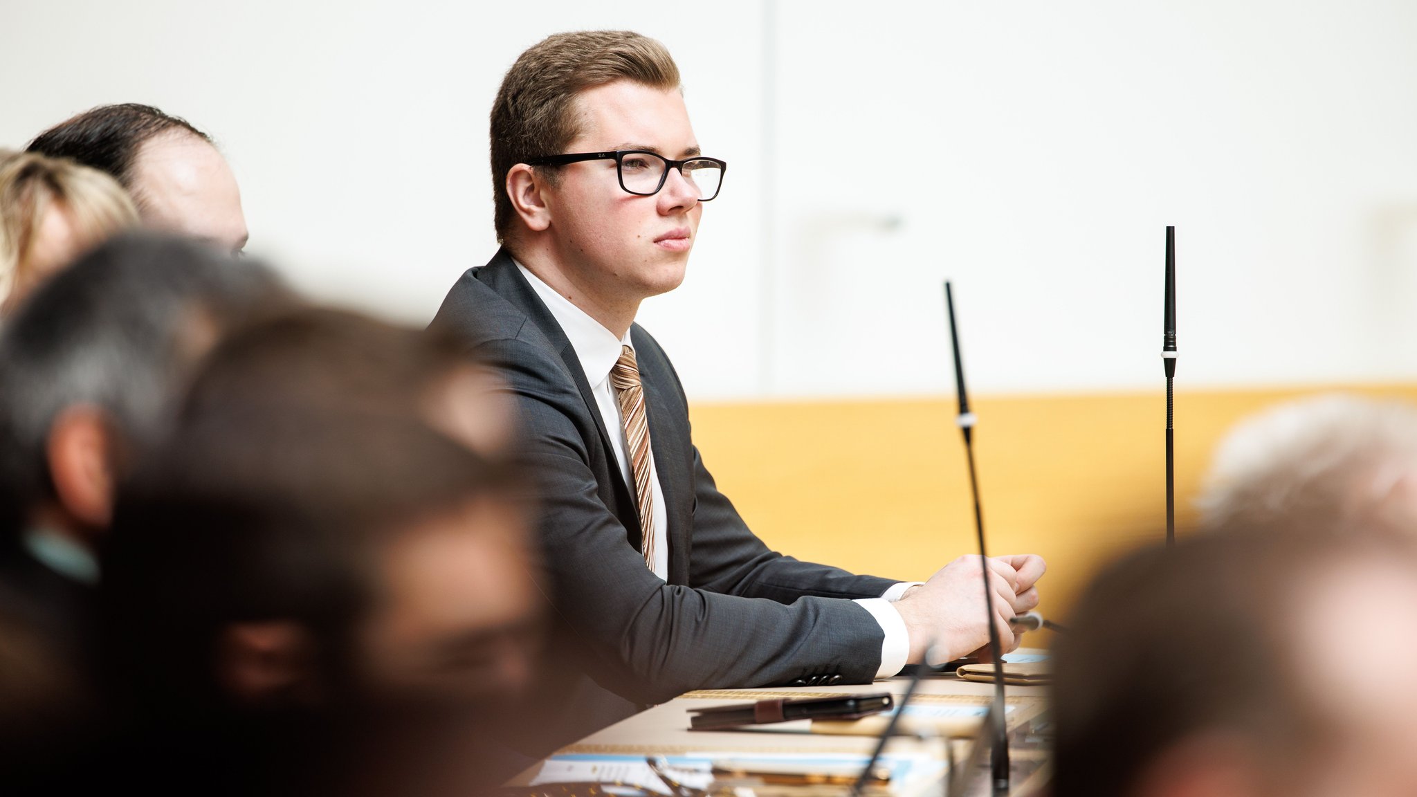 Daniel Halemba, AfD-Landtagsabgeordneter, in einer Plenarsitzung des Bayerischen Landtags (Archivbild).