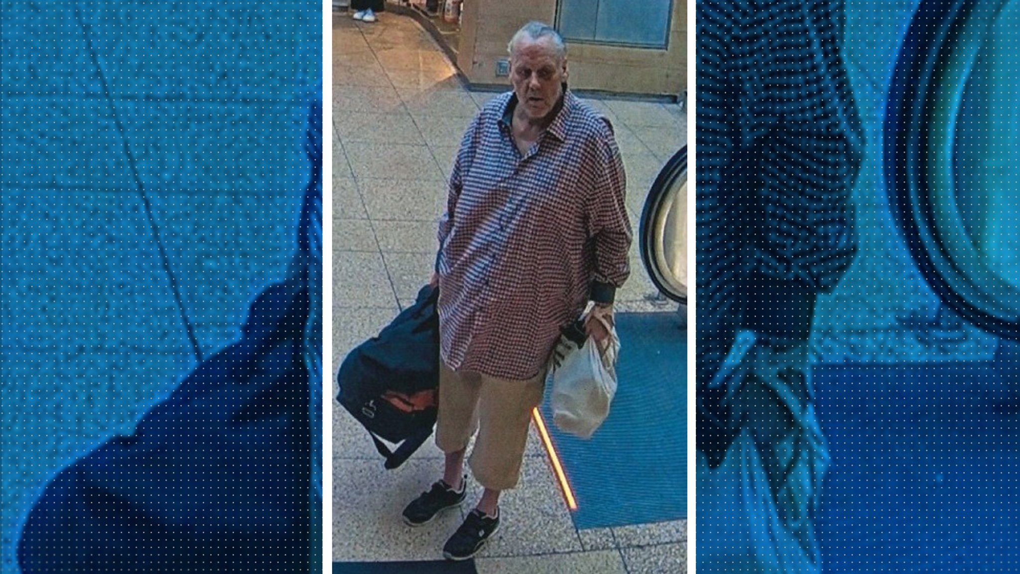 Der von der Polizei gesuchte Verdächtige wurde von Überwachungskameras an den Hauptbahnhöfen Hannover (Bild) und München aufgenommen. | Bild: Fahndungsbild der Polizei (Mitte); Rahmen BR Der von der Polizei gesuchte Verdächtige wurde von Überwachungskameras an den Hauptbahnhöfen Hannover (Bild) und München aufgenommen.