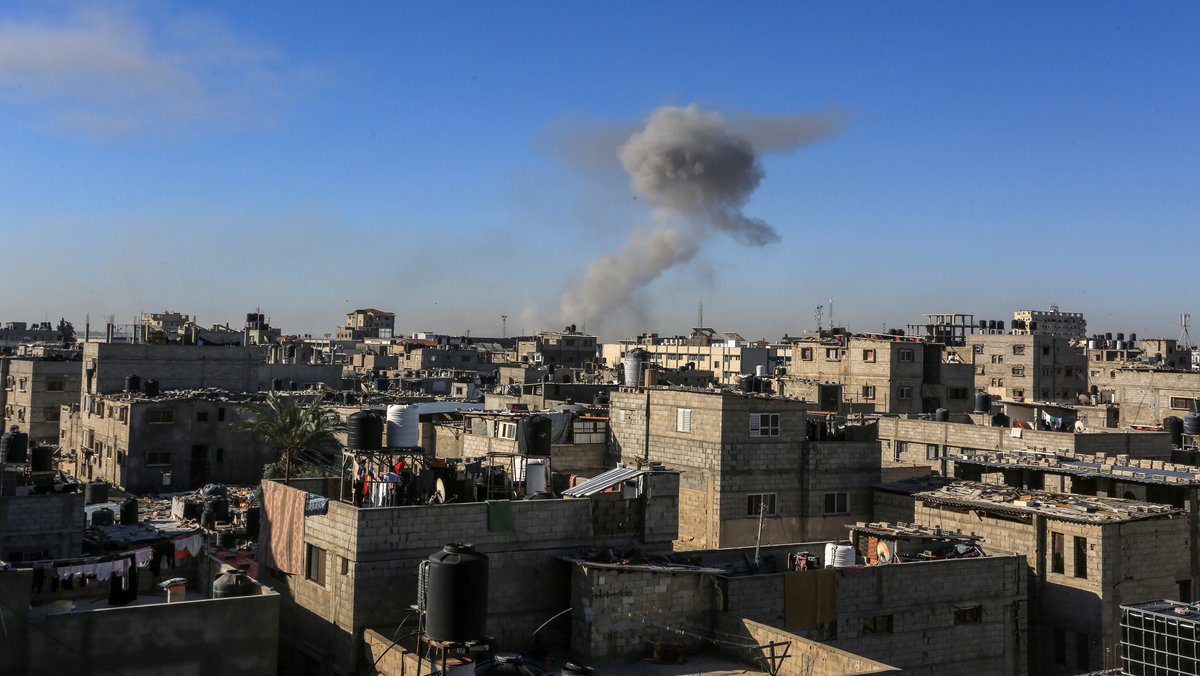 Israelischer Luftschlag in Rafah.
