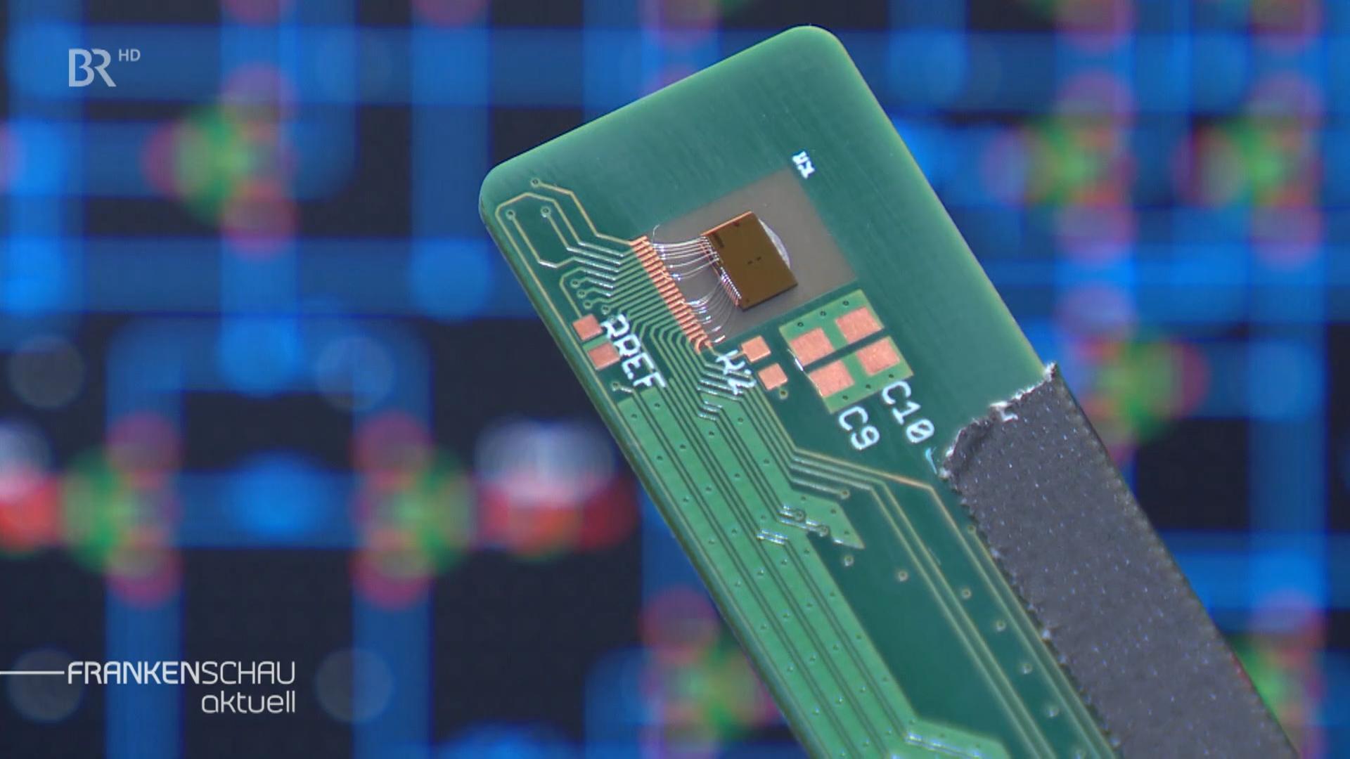 Nahaufnahme einesw Hochleistungschips.