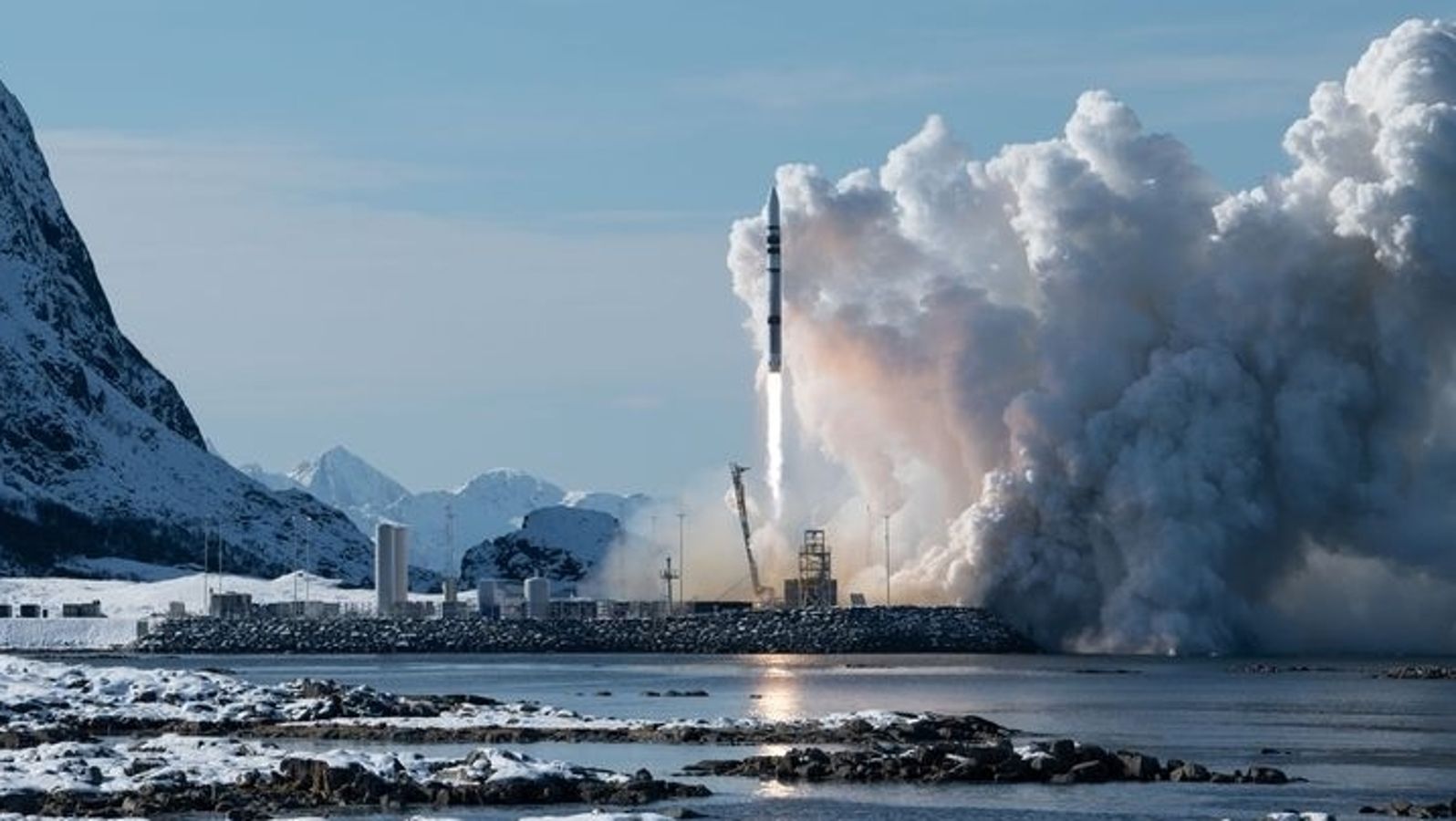 Der Teststart der Spectrum-Rakete des deutschen Herstellers Isar Aerospace im März 2025.