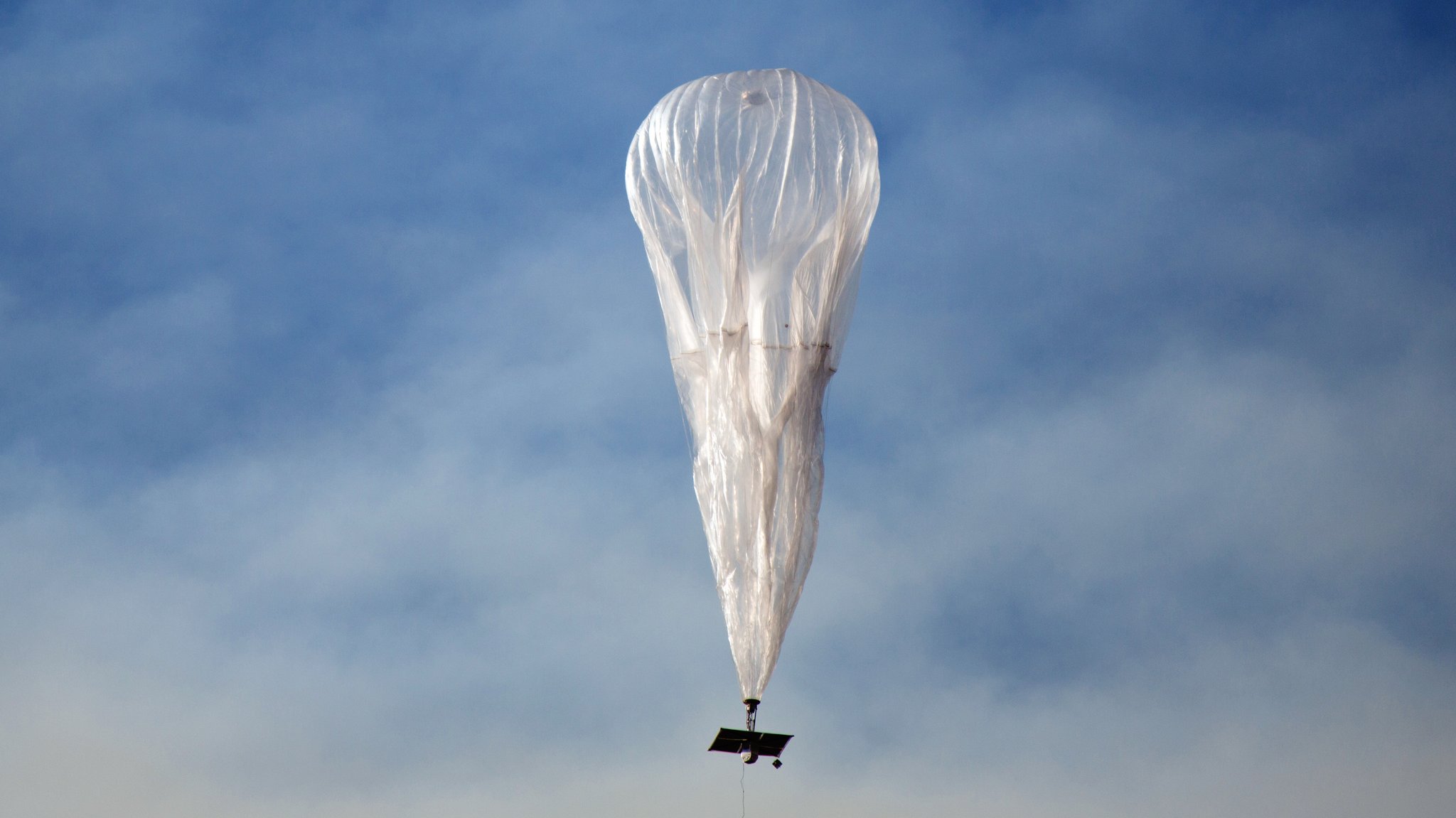 Ballon der Firma Google über Neuseeland (Archivbild)