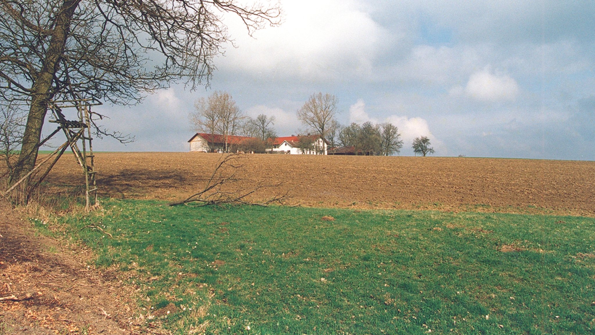 Einsamer Hof auf dem Land. 