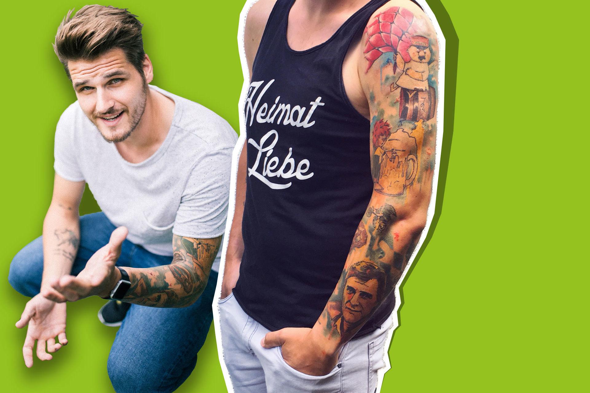 Das krasseste Tattoo im BAYERN 3 Team Heimatliebe zu Bayern unter der