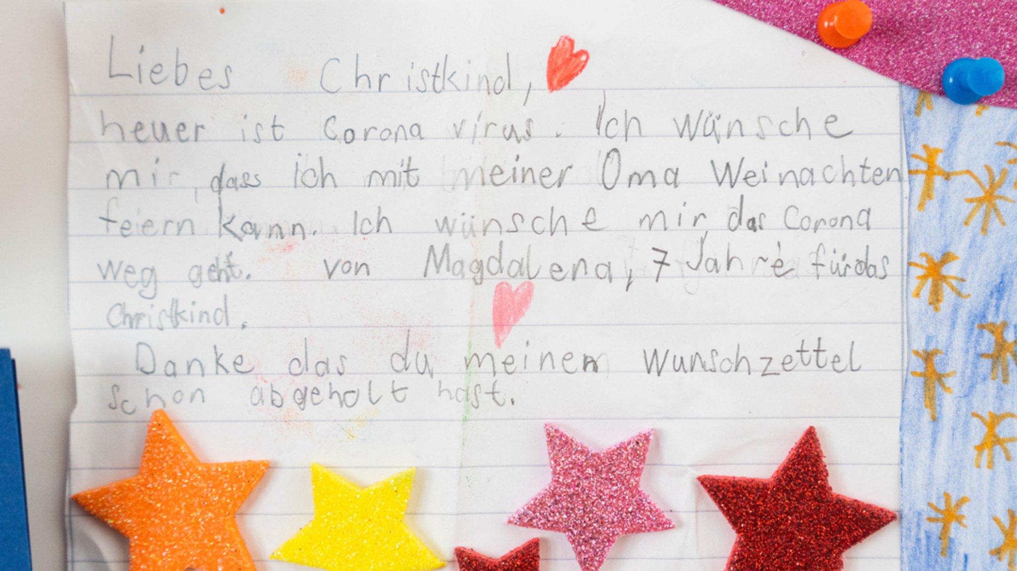 "Wunschzettel" an das Weihnachtspostamt Himmelstadt