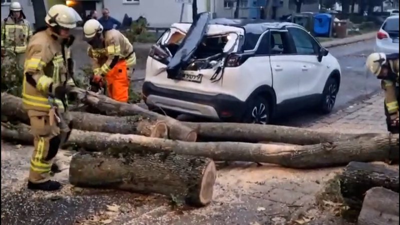 Unwetterschäden in Bamberg | Bild: News5 Unwetterschäden in Bamberg