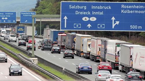 Wieder Blockabfertigung auf der Inntalautobahn BR24