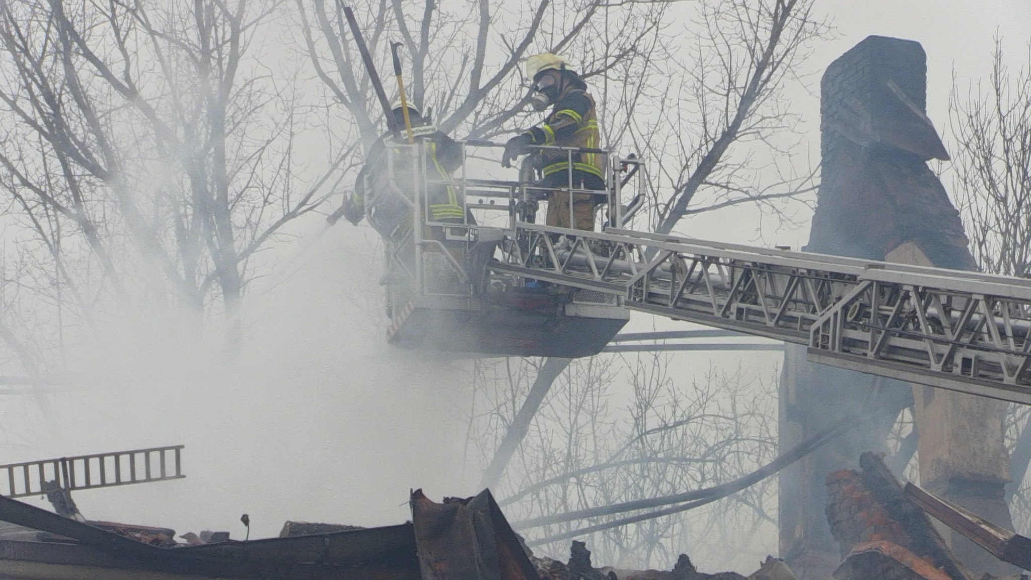 Feuer im ehemaligen Kloster Bergfried war wohl Brandstiftung