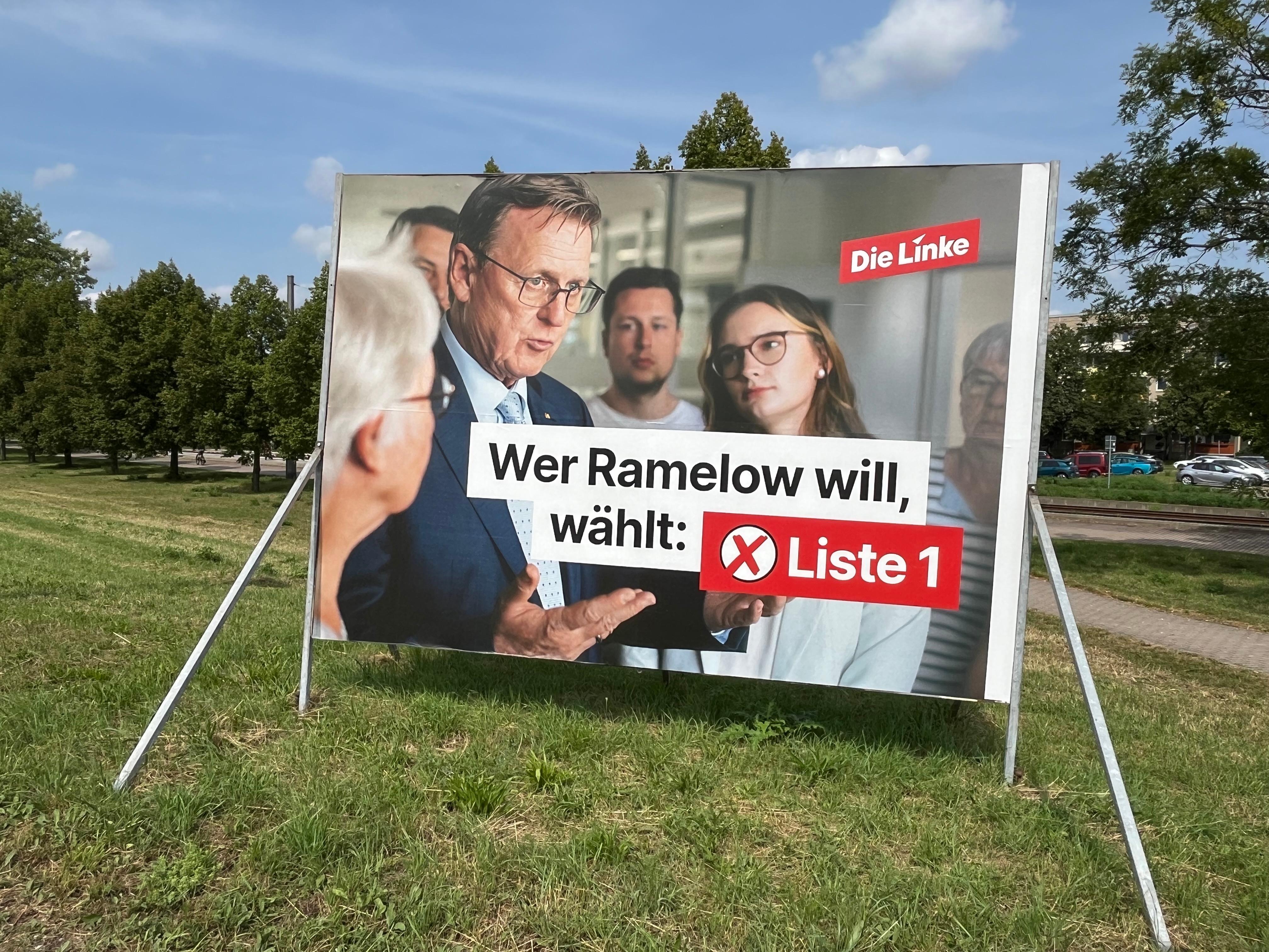 Wahlplakat der Linken