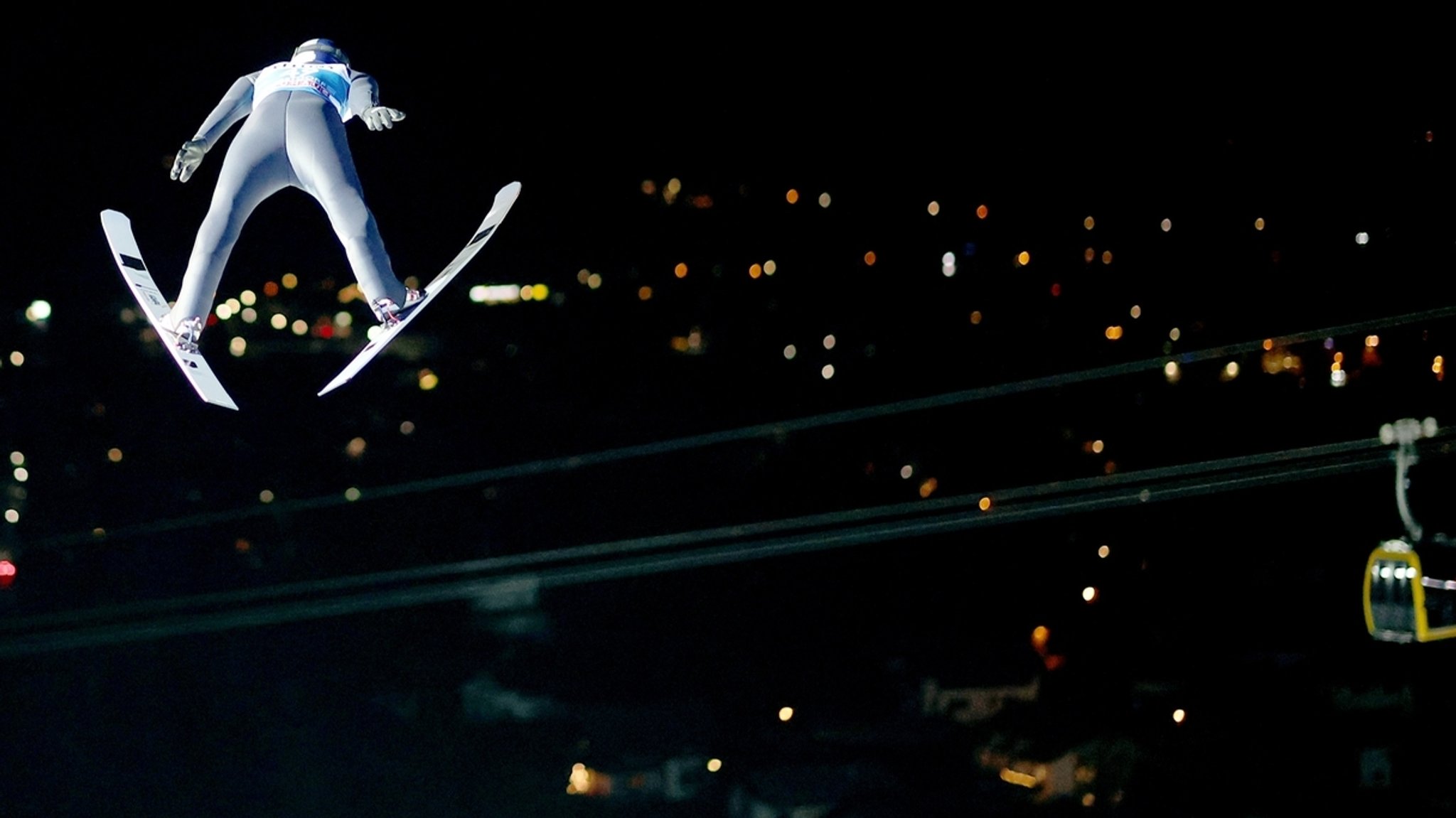 Andreas Wellinger bei der Qualifikation in Oberstdorf