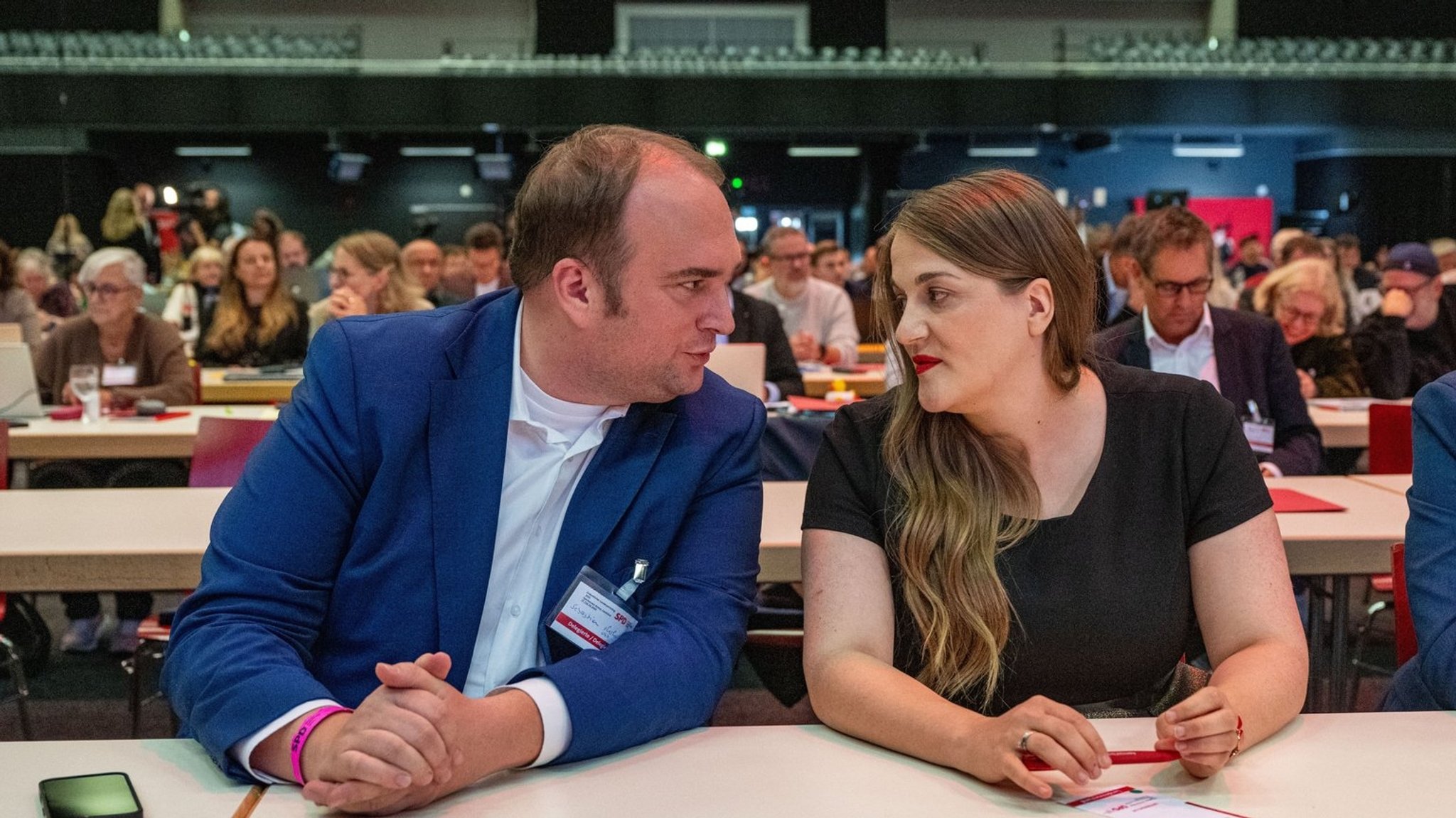 Archivbild: Die SPD-Landeschefs Roloff und Endres