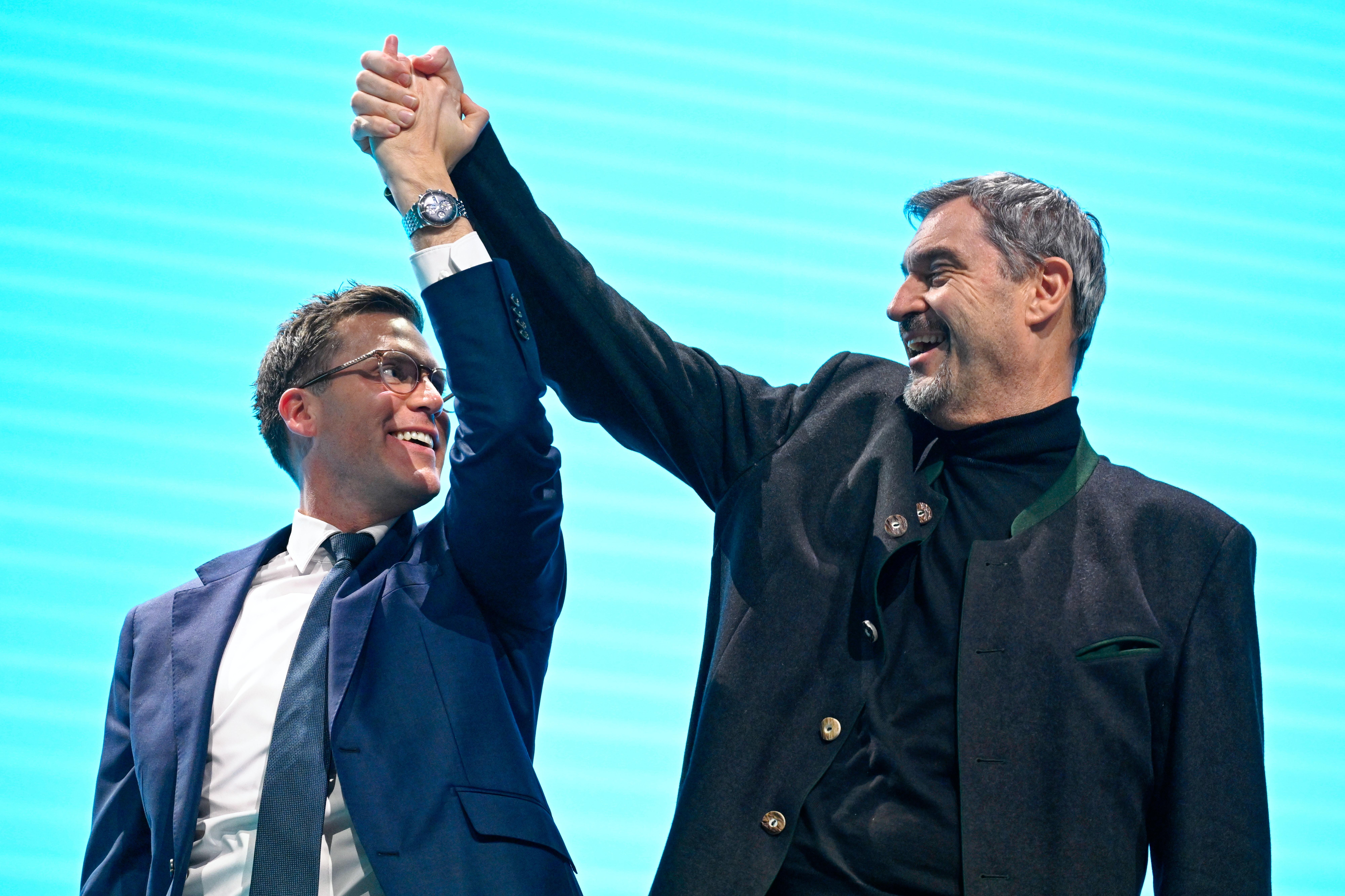 Baden-Württembergs CDU-Landeschef Manuel Hagel und der CSU-Vorsitzende Markus Söder.