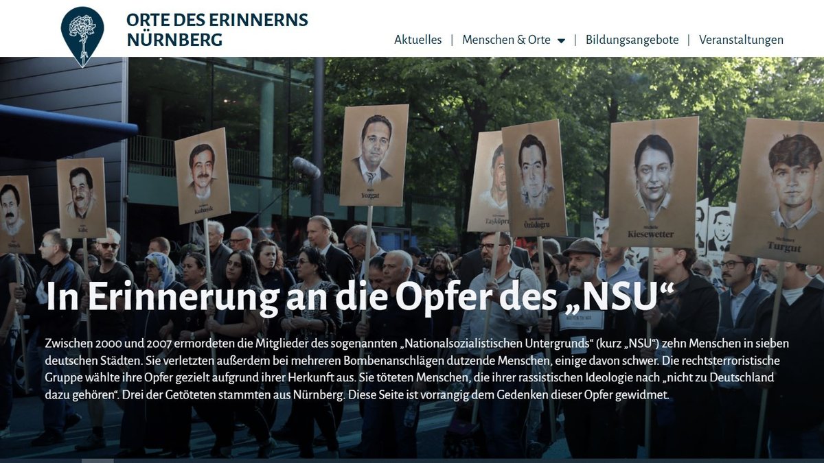 "Orte des Erinnerns": Nürnberg lenkt Blick auf NSU-Opfer