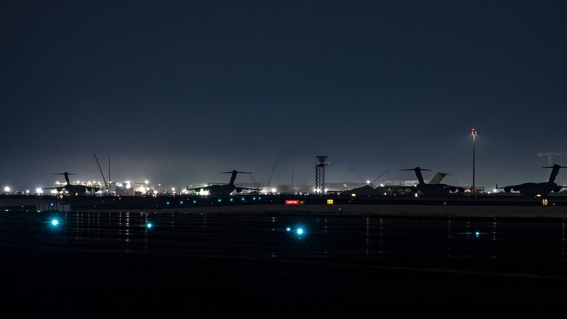 Archivbild: US-Militärstützpunkt al-Udaid | Bild: picture alliance / Newscom | SrA TAYLOR CRUL Archivbild: US-Militärstützpunkt al-Udaid