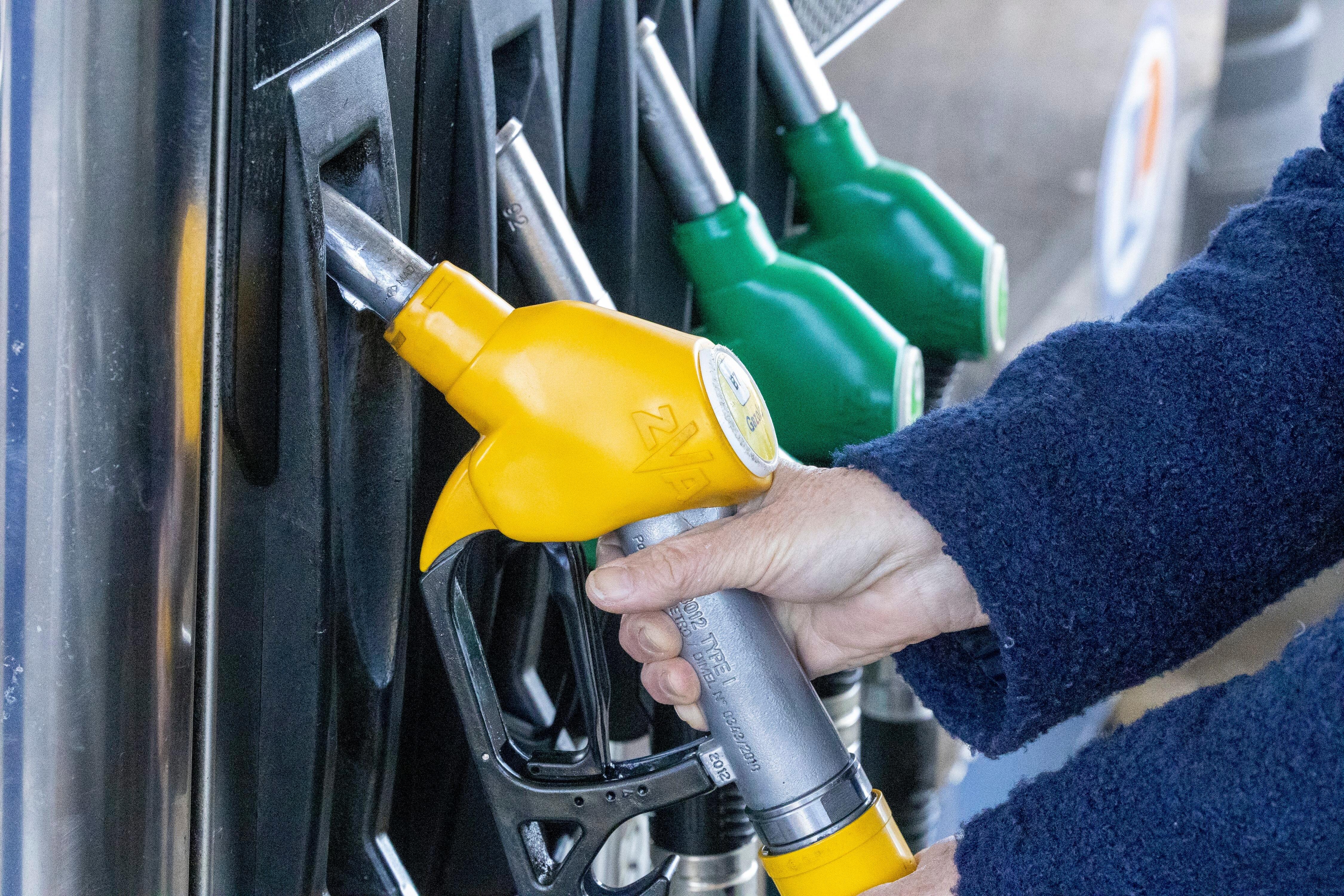 Zapfsäule an einer deutschen Tankstelle