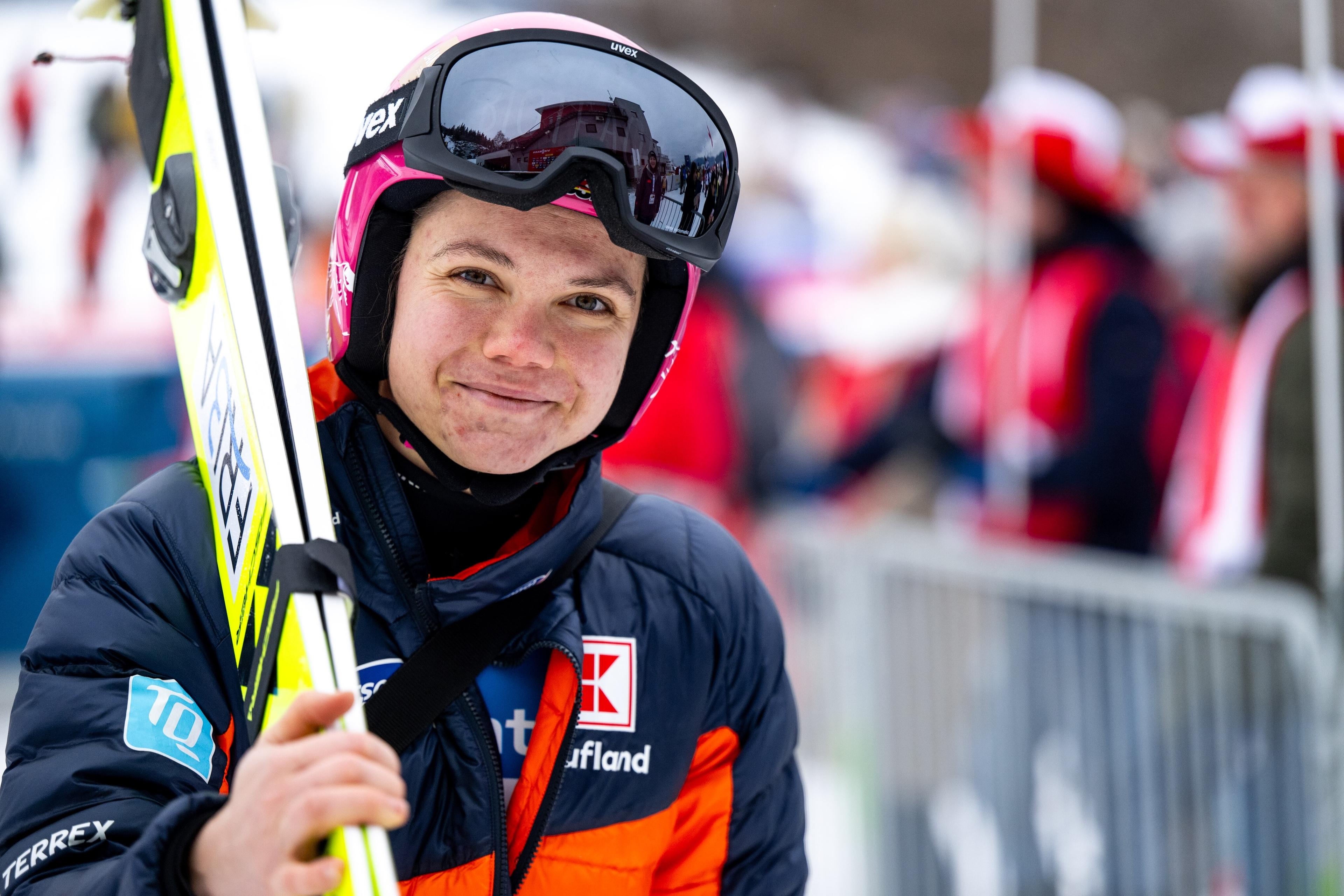 Die Allgäuer Skispringerin Agnes Reisch