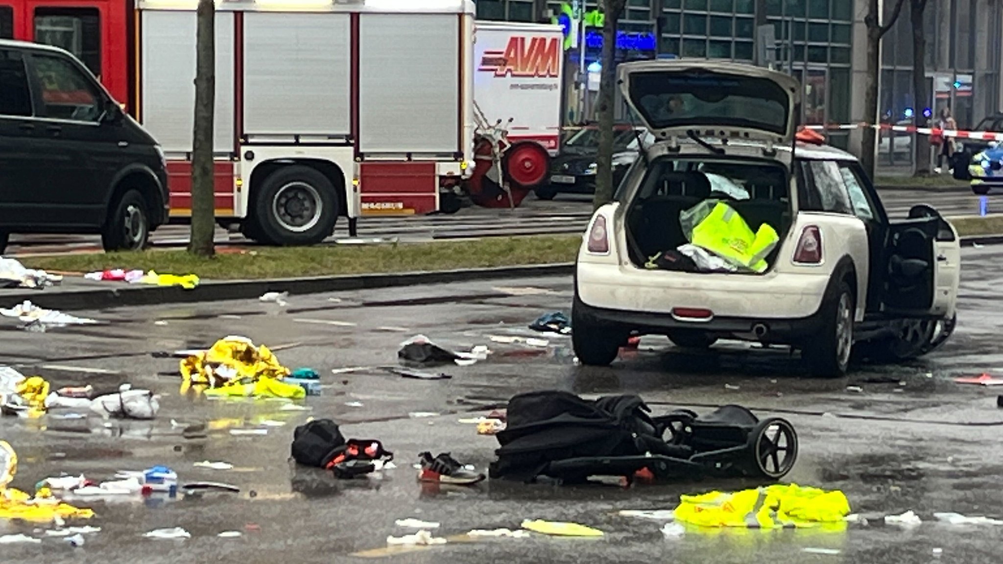 Der Einsatzort in München 