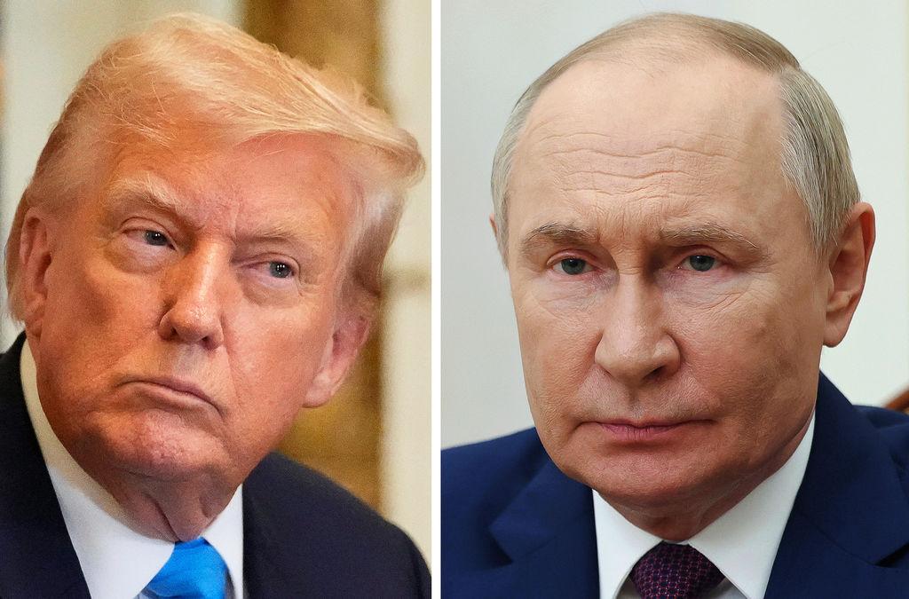 ARCHIV - 07.08.2025, ---: KOMBO - US-Präsident Donald Trump (l, Archivfoto vom 30.07.2025) und Russlands Präsident Wladimir Putin (Archivfoto vom 27.07.2025). US-Präsident Donald Trump und Kremlchef Wladimir Putin wollen sich voraussichtlich kommende Woche erstmals persönlich zu Gesprächen über eine Beendigung des russischen Angriffskrieges gegen die Ukraine treffen. (zu dpa: «Trump und Putin planen Gipfel - Selenskyj will dabei sein») Foto: Mark Schiefelbein/Mihail Metzel/AP/Pool Sputnik Government via AP/dpa +++ dpa-Bildfunk +++