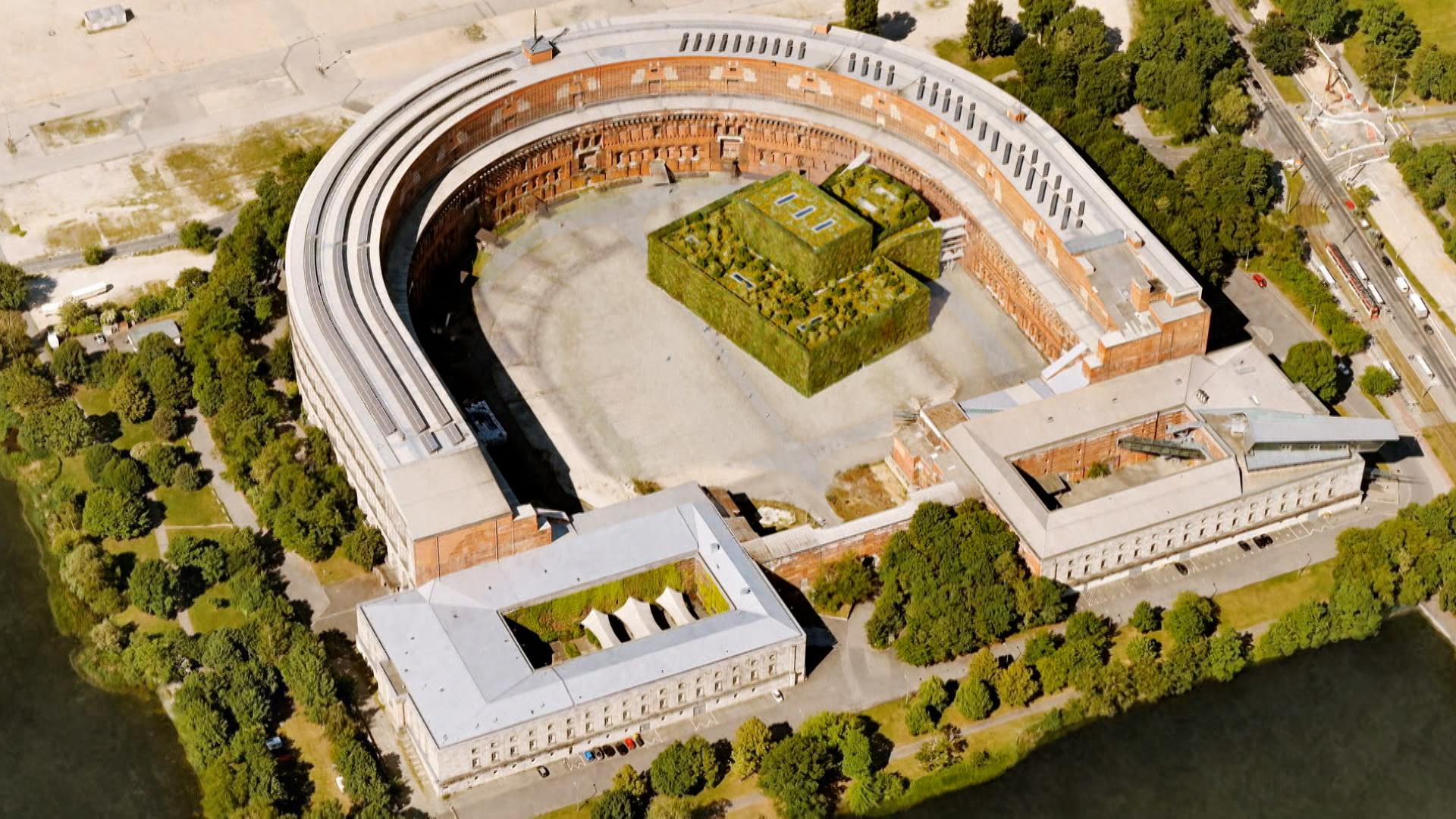 Konzeptfoto der Kongresshalle nach dem Ergänzungsbau.