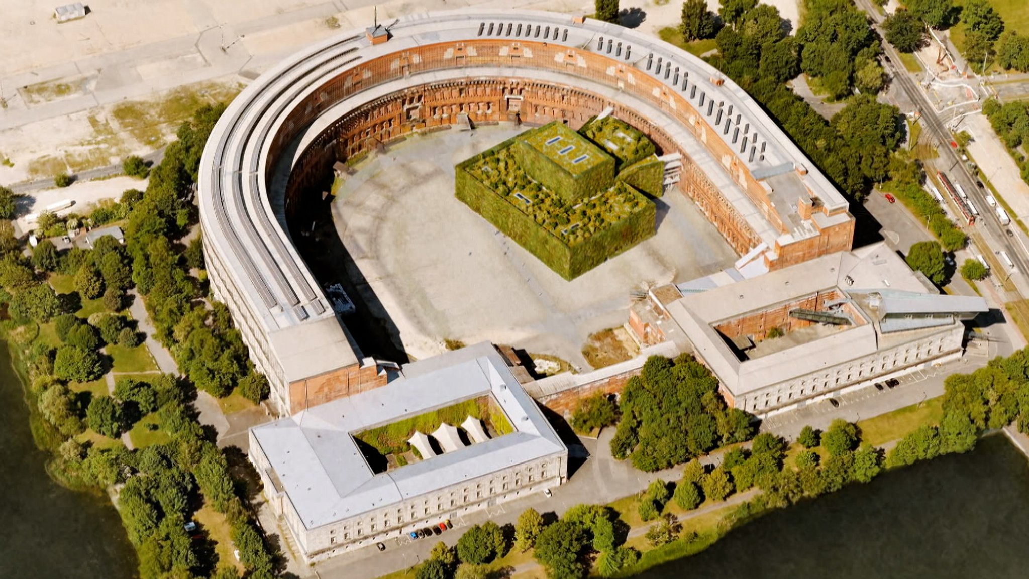 Konzeptfoto der Kongresshalle nach dem Ergänzungsbau.