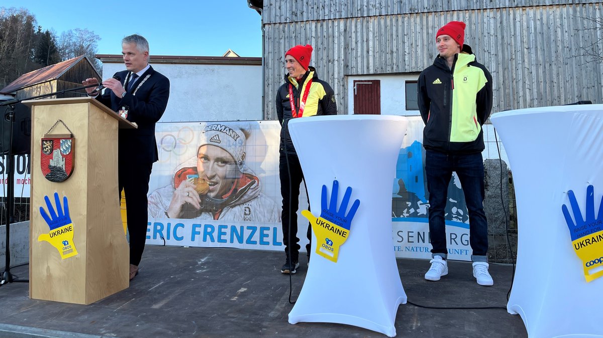 Flossenbürg empfängt seinen Olympioniken Eric Frenzel