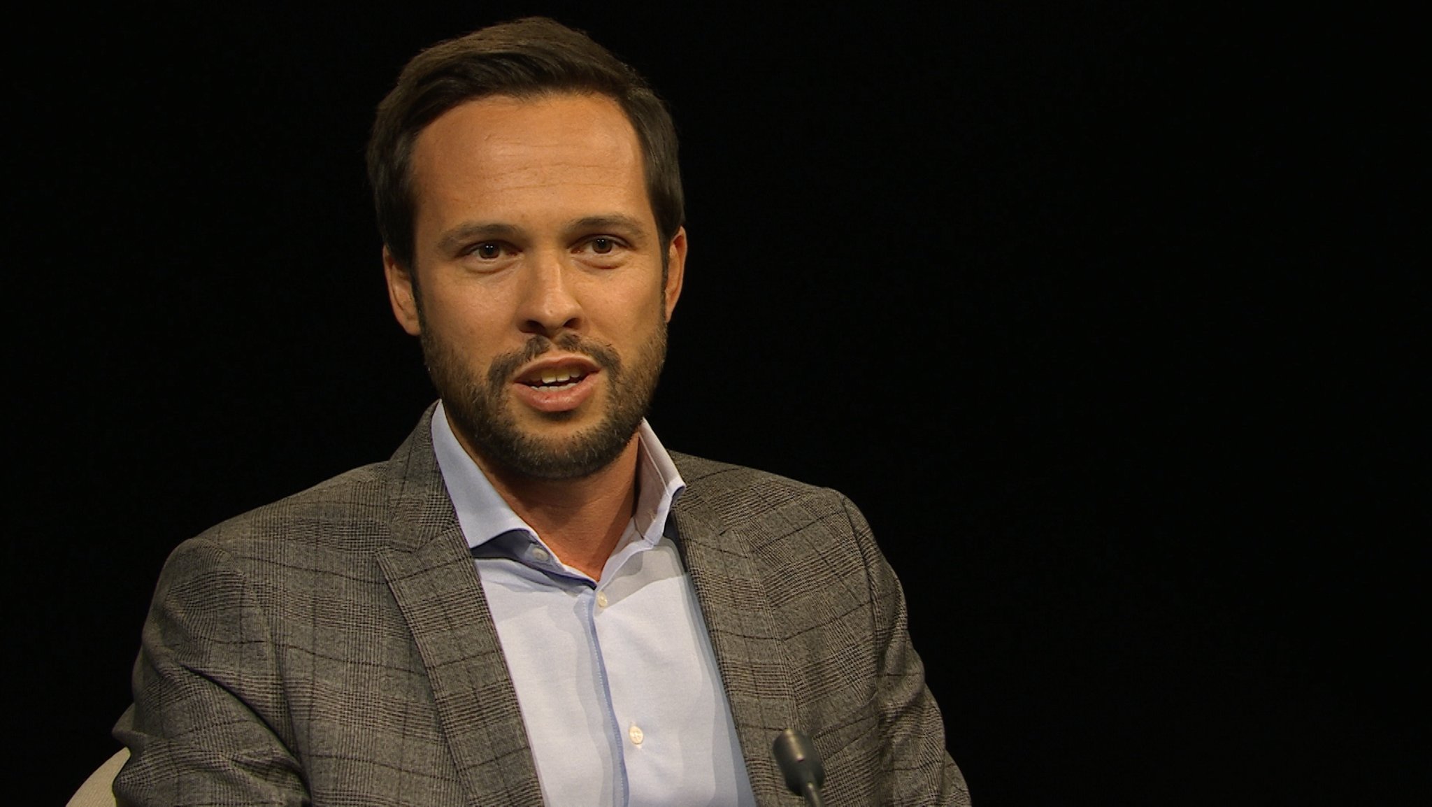 Martin Hagen, Fraktionschef der FDP im Bayerischen Landtag, in der Münchner Runde