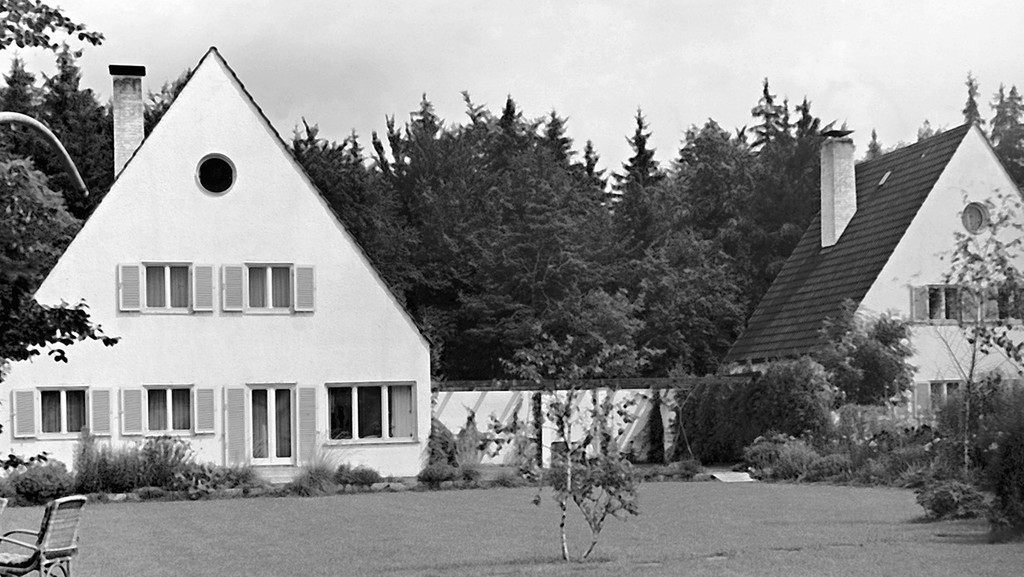 Schwarzweißfoto von 1936: Sep Ruf -Villa in Grünwald 
