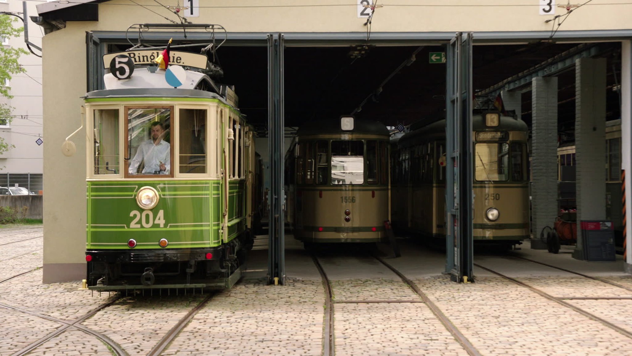 Dieser historische Wagen wurde 1904 von MAN und Siemens-Schuckert gebaut