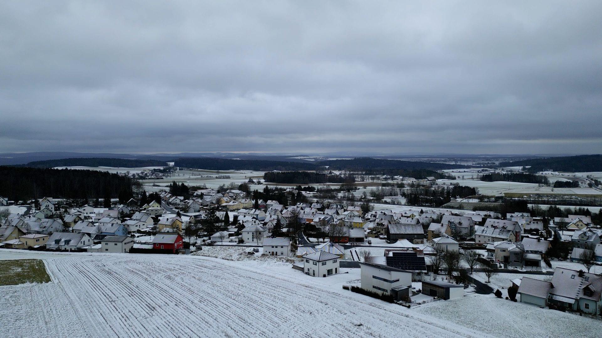 Blick auf Konnersreuth in Richtung Tschechien.