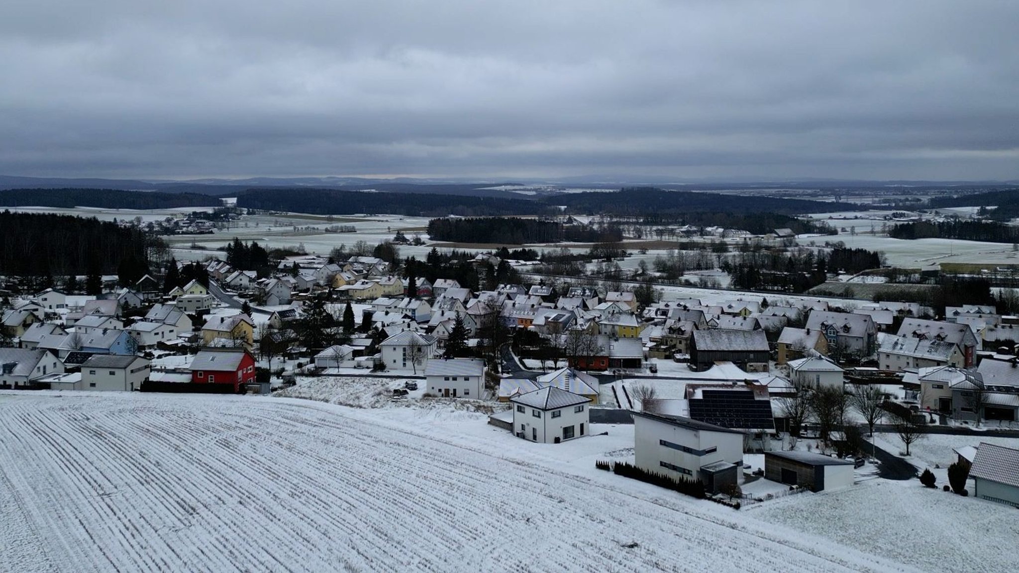 Blick auf Konnersreuth in Richtung Tschechien.