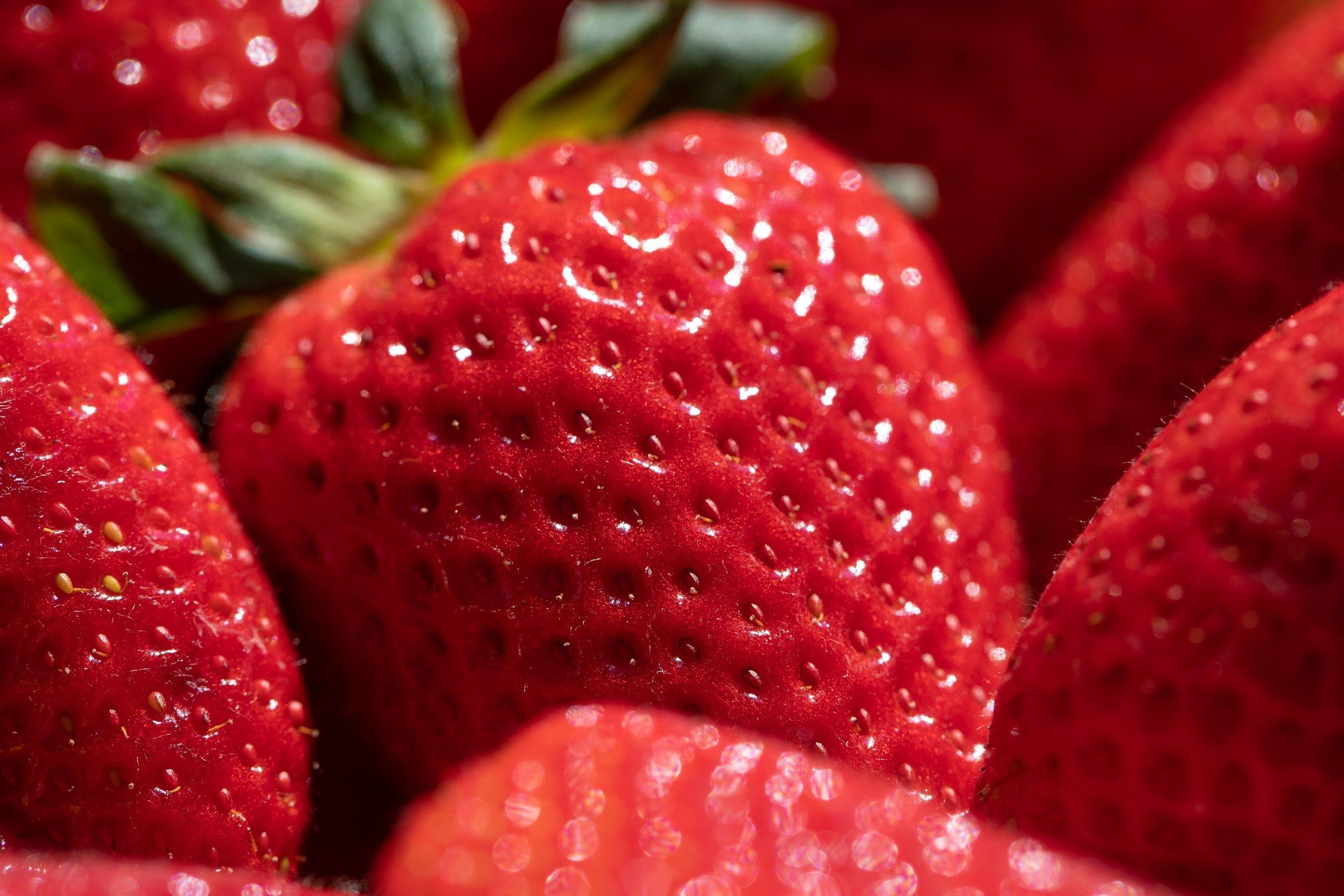 Erdbeeren in Nahaufnahme