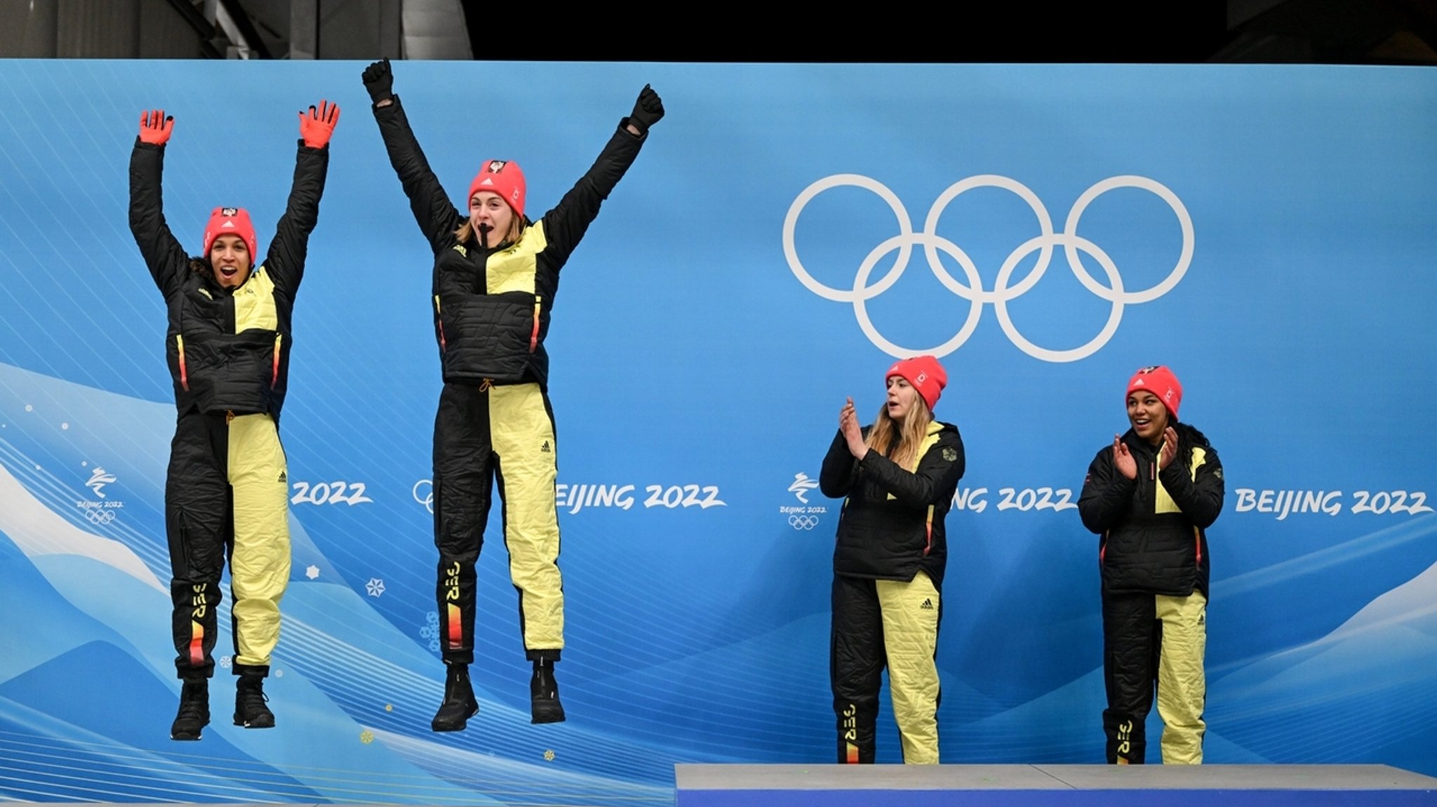 V.l.n.r.: Mariama Jamanka, Alexandra Burghardt, Laura Nolte, Deborah Levi