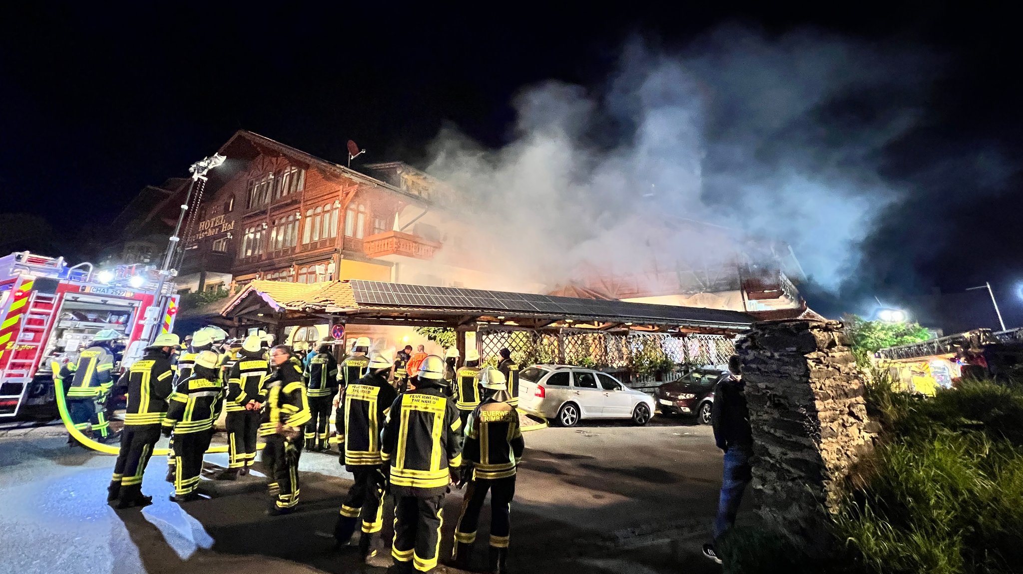 250 Einsatzkräfte der Feuerwehr waren im Einsatz.