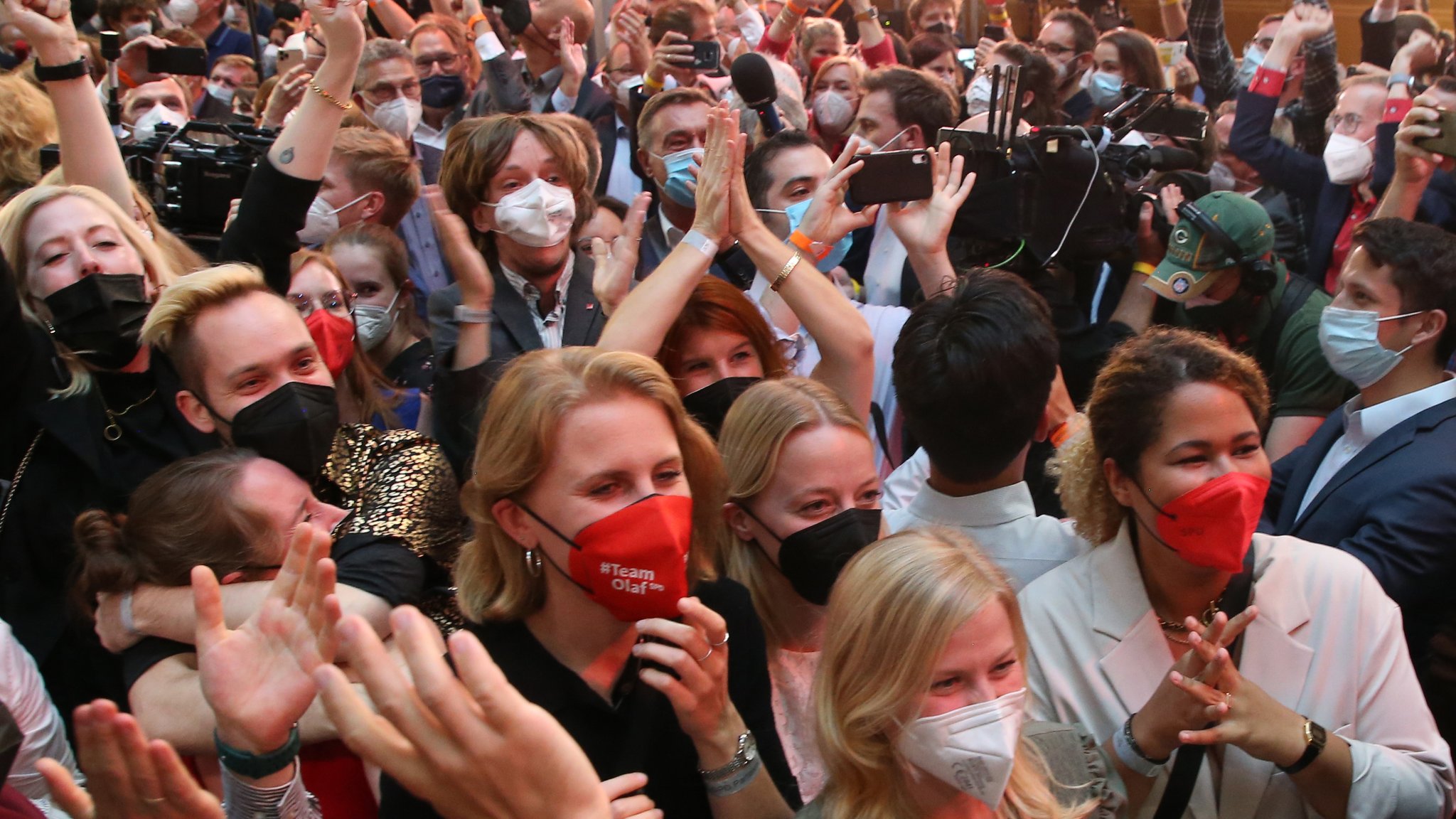 Jubel in der SPD-Parteizentrale