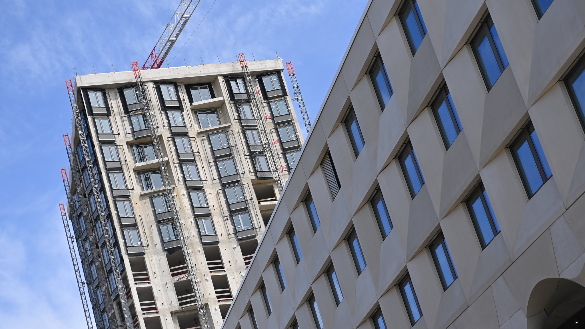 Wohnungsbau im Münchner Stadtteil Freiham (Archivbild vom 01.05.2024)