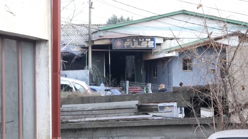 Blick auf den ausgebrannten Nachtklub in Kocani. | Bild: BR Blick auf den ausgebrannten Nachtklub in Kocani.