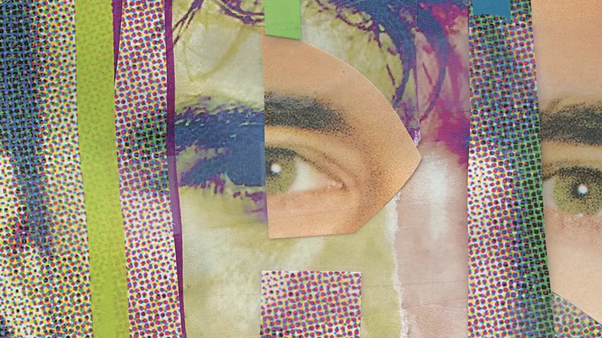 Augenpartien aus verschiedenen Fotos in einer farbigen Collage 