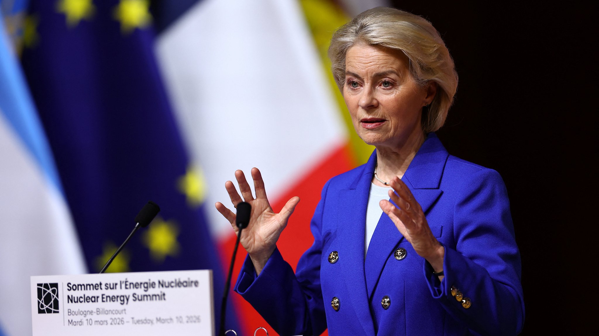 Ursula von der Leyen beim Kernenergie-Gipfel