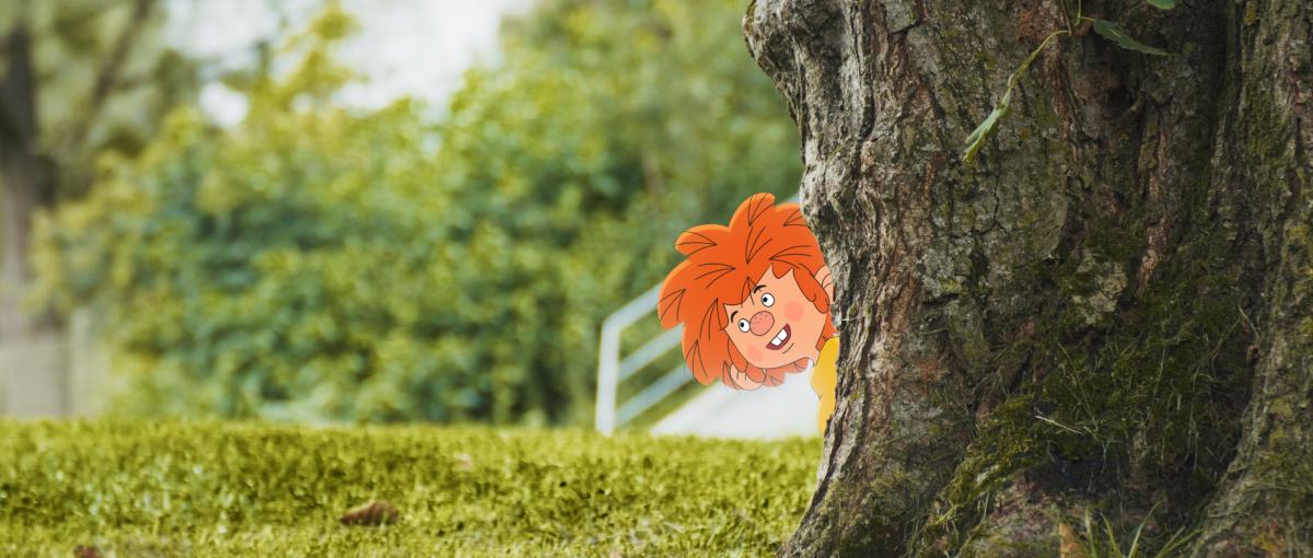 Treibt sich an Münchner Sightseeing-Spots herum: Pumuckl in seiner neuen Amazon-Sendung. | Bild:Amazon Prime