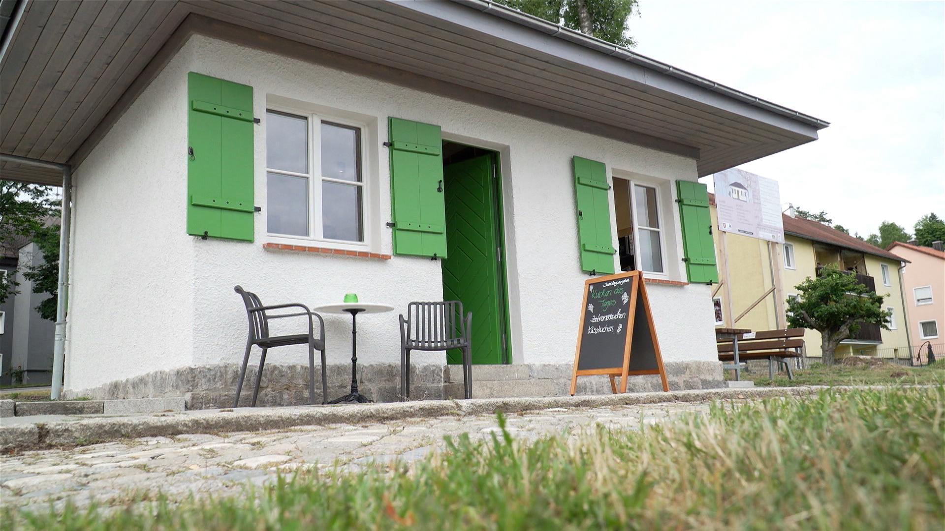 Aus dem denkmalsanierten ehemaligen SS-Wachhaus in Flossenbürg wird ein Kiosk.