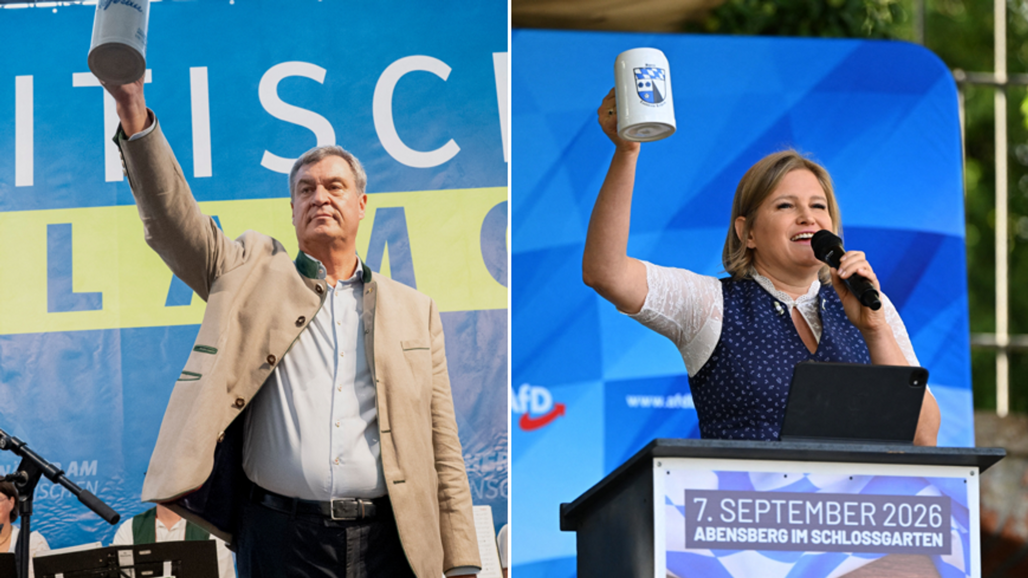 Söder beim Gillamoos: AfD soll zeigen, ob sie regieren kann 