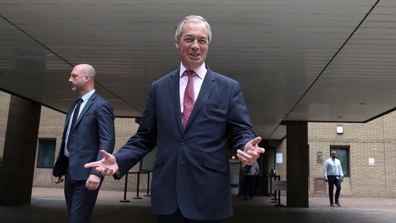 Der britische Rechtspopulist Nigel Farage. | Bild: picture alliance / ZUMAPRESS.com | Jacqueline Lawrie Der britische Rechtspopulist Nigel Farage.