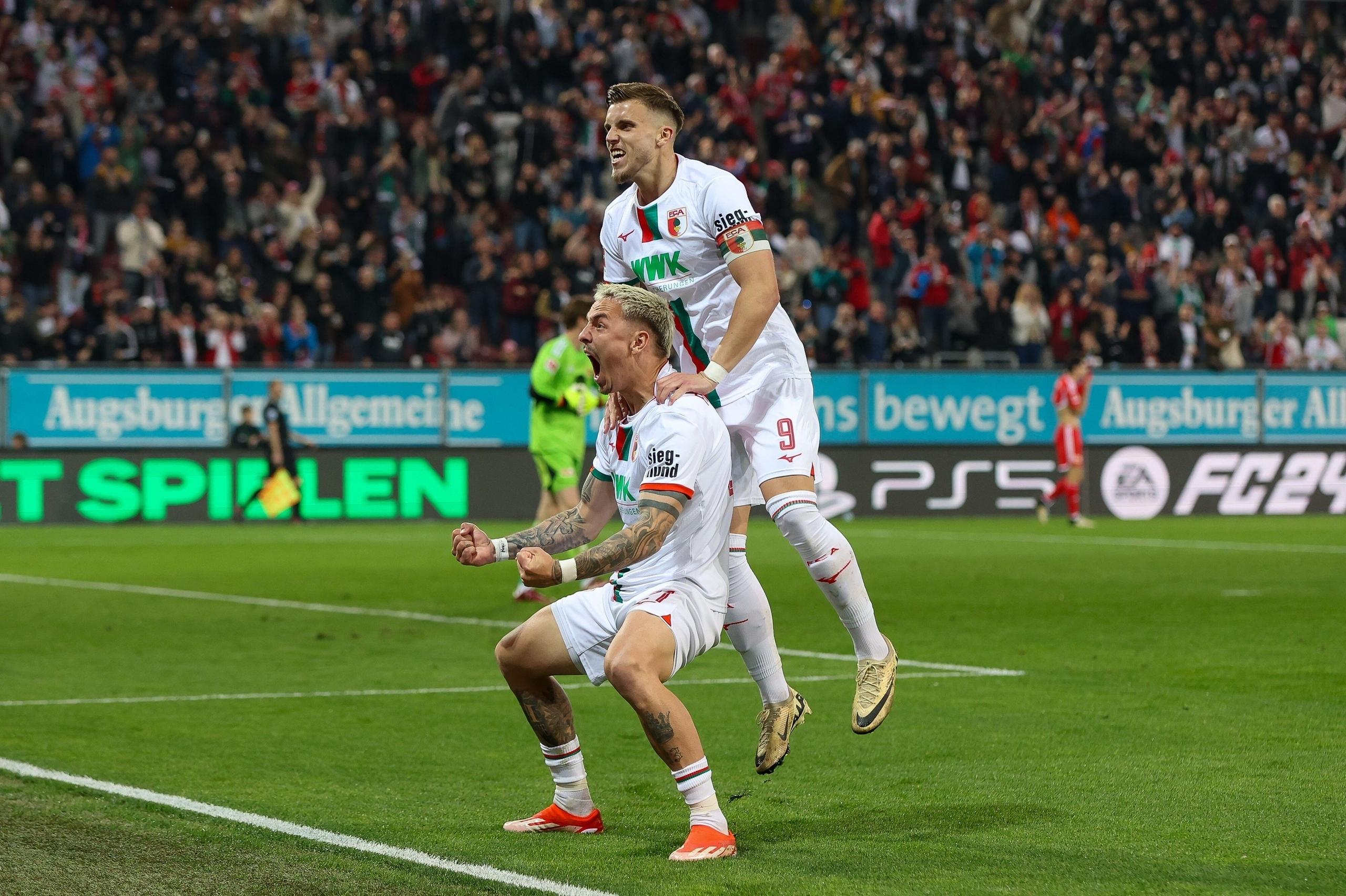 Philipp Tietz und Ermin Demirovic beim Torjubel