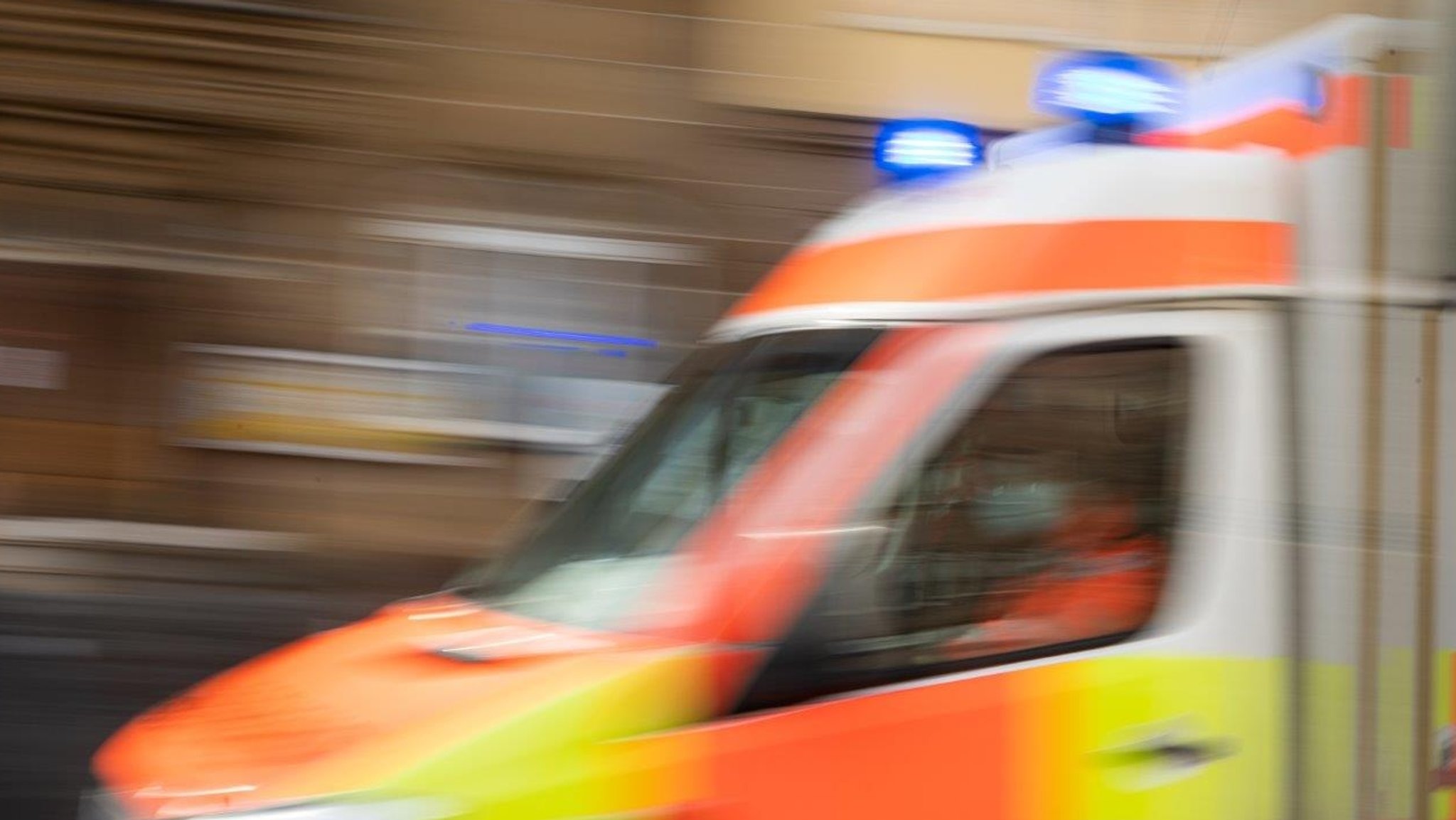 Rettungswagen im Einsatz