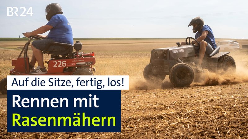 BR24 vor Ort: Rennen mit Rasenmähern | Bild: BR/Henry Lai BR24 vor Ort: Rennen mit Rasenmähern