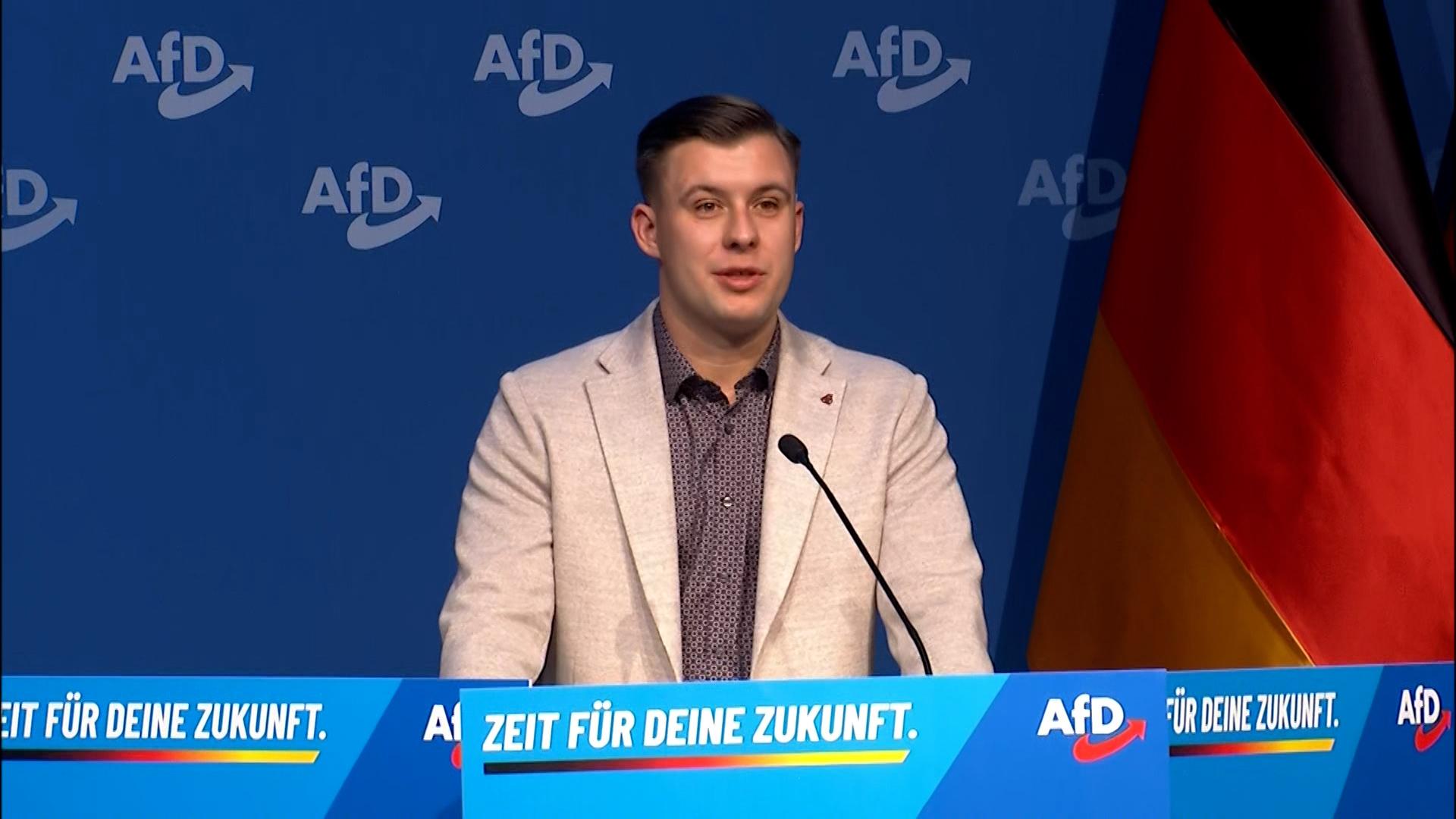 Der Chef der neu gegründeten AfD-Jugendorganisation "Generation Deutschland": Jean-Pascal Hohm.
