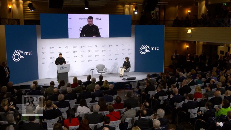 Video: Selenskyj spricht auf Münchner Sicherheitskonferenz