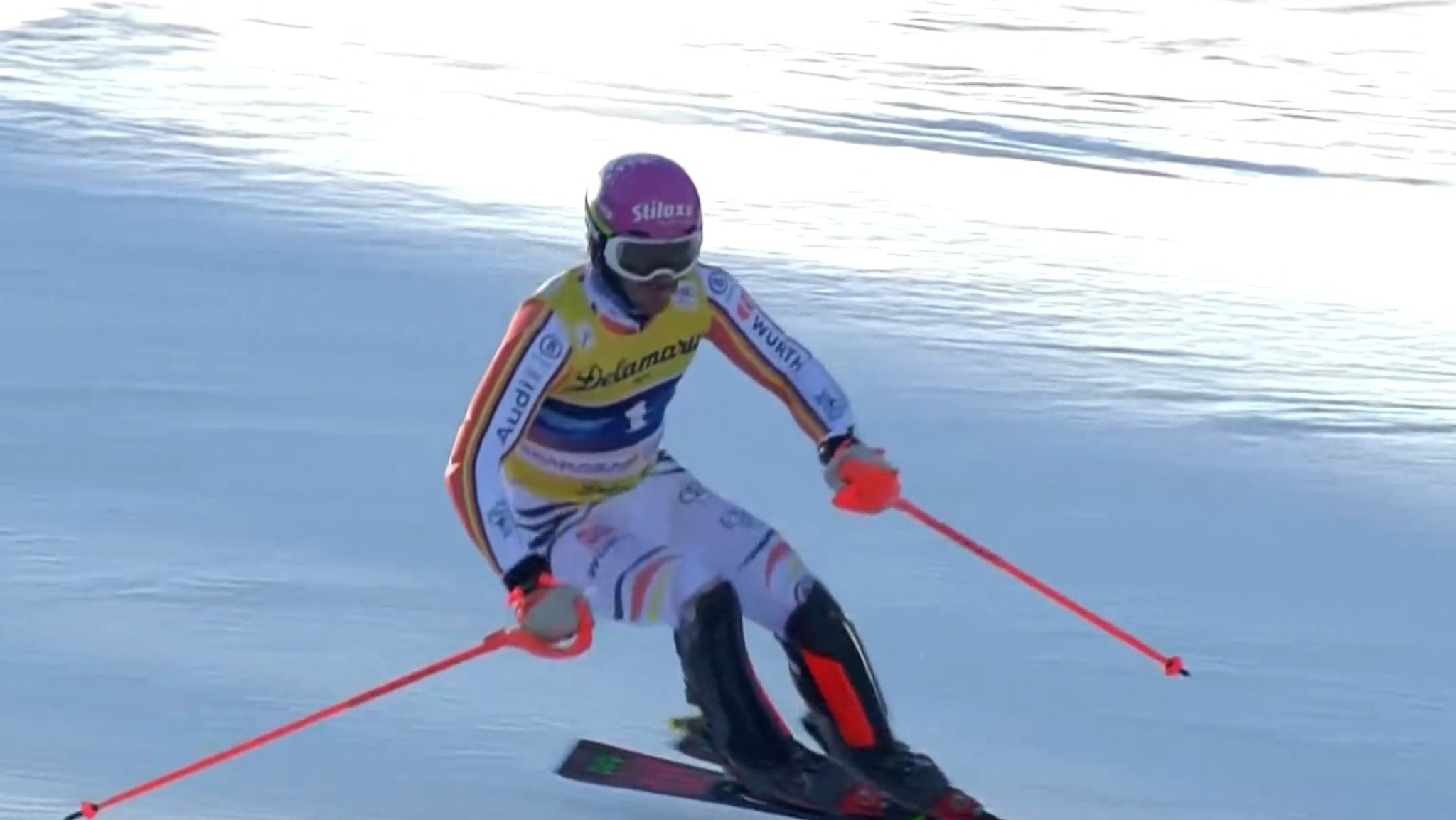 Linus Straßer bei Slalom in Kranjska Gora