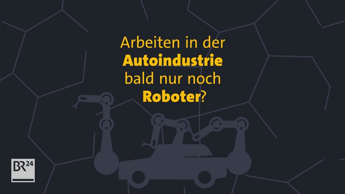 Grafik Roboter in der Autoindustrie